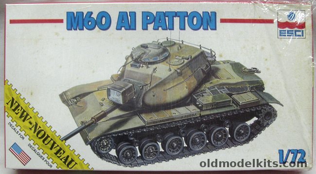 ESCI 1/72 M60 A1 Patton Tank, 8315 plastic model kit